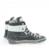 Stivaletti donna 258 tuxon grigio+bianco