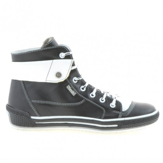 Stivaletti donna 258 nero+bianco