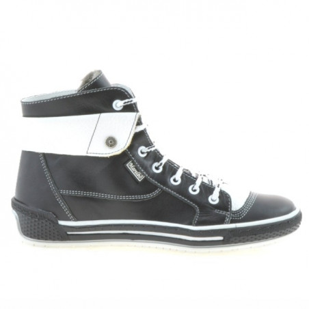 Stivaletti donna 258 nero+bianco