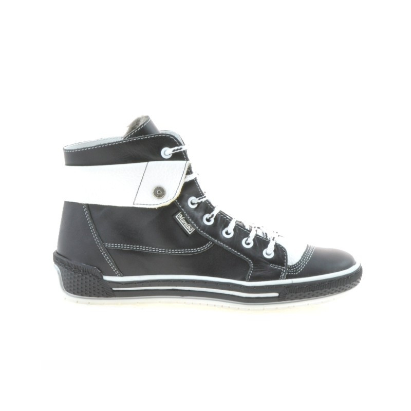Stivaletti donna 258 nero+bianco
