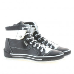 Stivaletti donna 258 nero+bianco