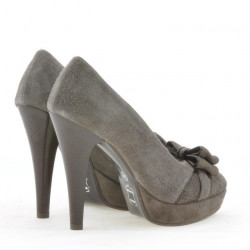 Scarpe eleganti donna 1095 cappuccino antilope
