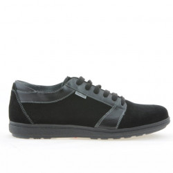 Scarpe sportive uomo 723 nero velluto 