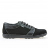 Scarpe sportive uomo 723 nero velluto 