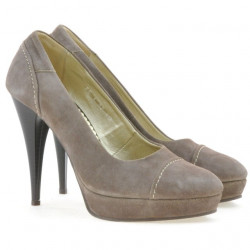 Scarpe eleganti donna 1082 capuccino antilope