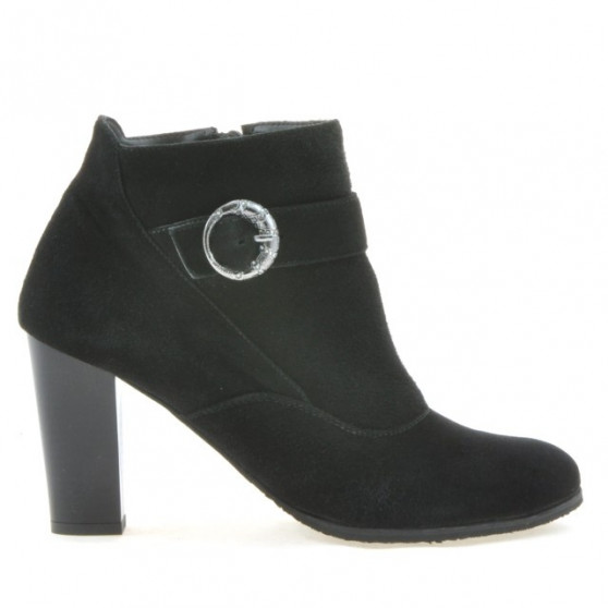 Stivaletti donna 1123 nero+nero antilope