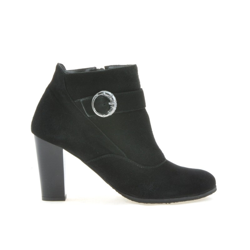 Stivaletti donna 1123 nero+nero antilope