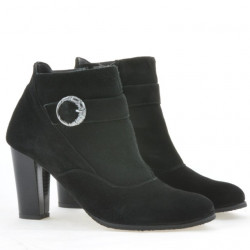 Stivaletti donna 1123 nero+nero antilope