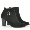Stivaletti donna 1123 nero+nero antilope