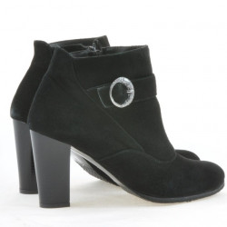 Stivaletti donna 1123 nero+nero antilope