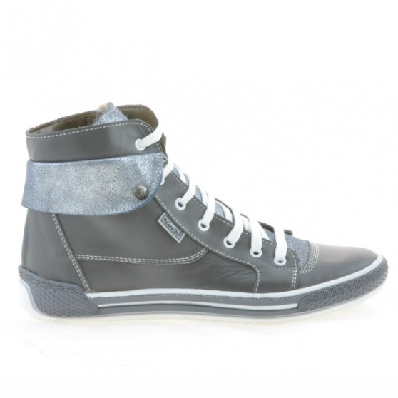 Stivaletti donna 258 grigio combinato