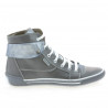 Stivaletti donna 258 grigio combinato