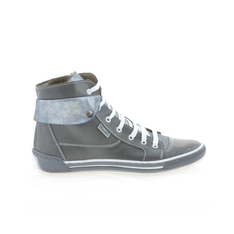 Stivaletti donna 258 grigio combinato