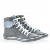 Stivaletti donna 258 grigio combinato
