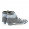 Stivaletti donna 258 grigio combinato