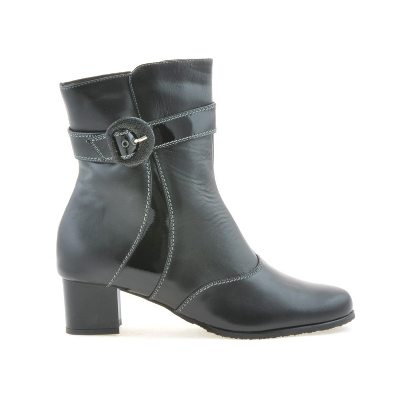 Stivaletti donna 1139 nero combinato