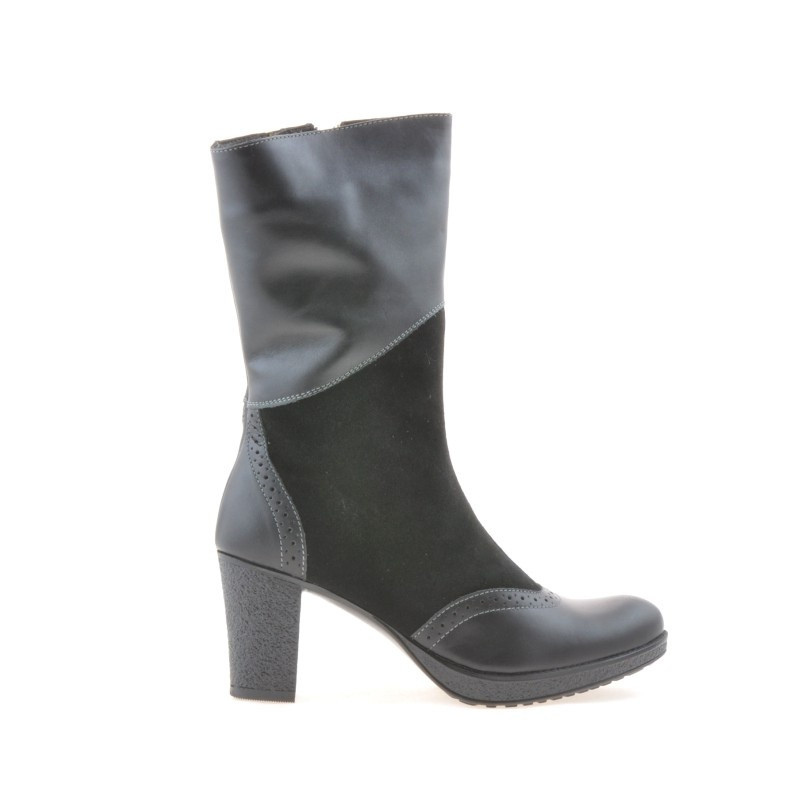 Stivali donna 3241 nero combinato