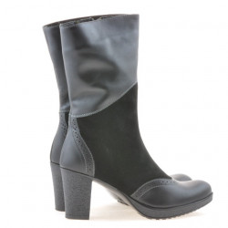 Stivali donna 3241 nero combinato