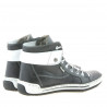 Stivaletti donna 258 pelle nera+bianca