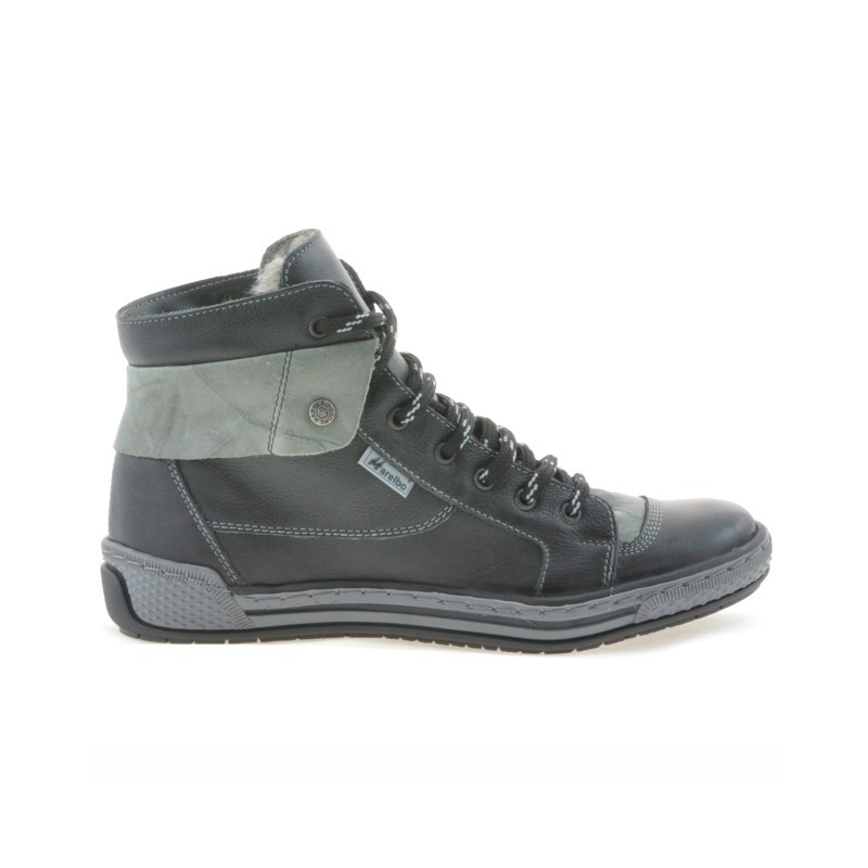Stivaletti donna 258 biz nero+grigio