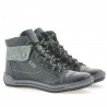Stivaletti donna 258 biz nero+grigio