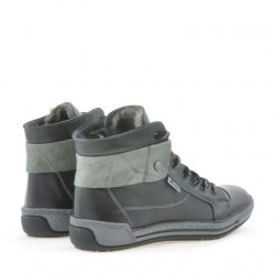 Stivaletti donna 258 biz nero+grigio