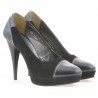 Scarpe eleganti donna 1082 nero antilope combinato