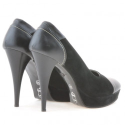 Scarpe eleganti donna 1082 nero antilope combinato