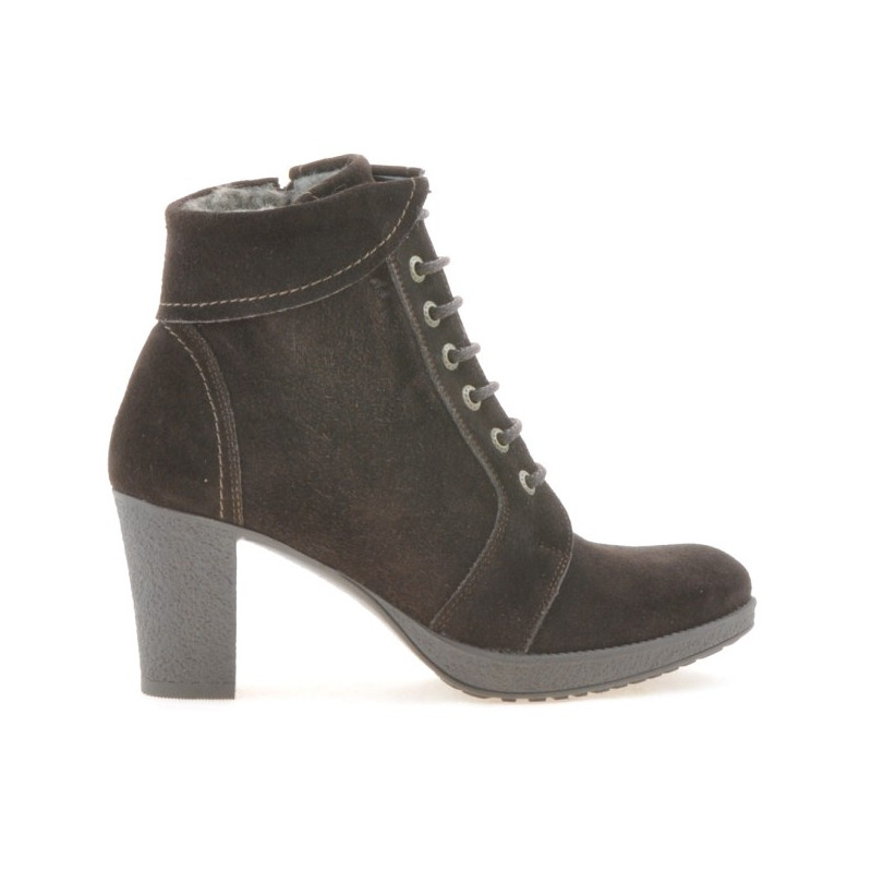 Stivaletti donna 3231 caffè velluto