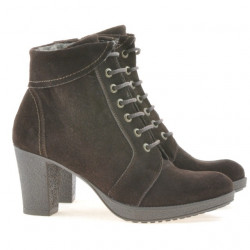 Stivaletti donna 3231 caffè velluto