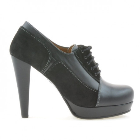Scarpe eleganti donna 1093 nero combinato