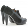 Scarpe eleganti donna 1093 nero combinato