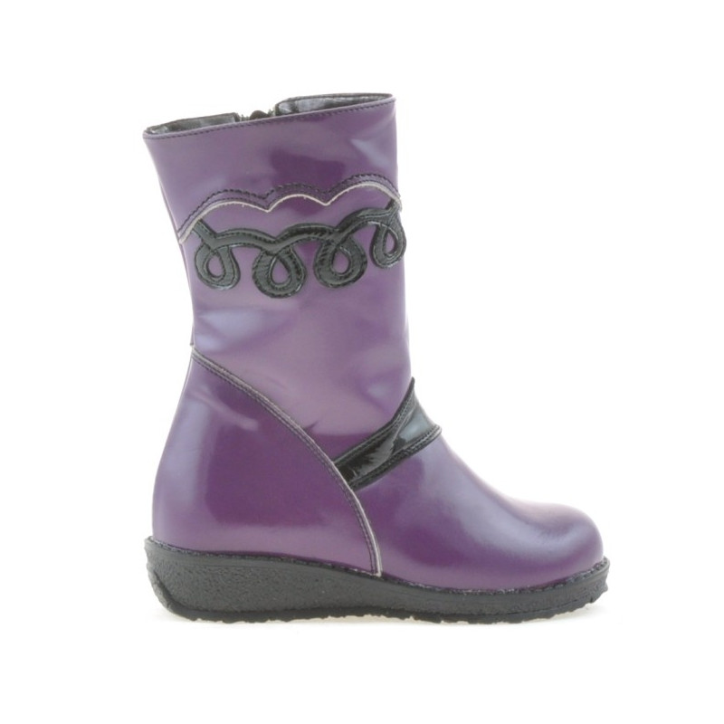 Stivali bambini piccoli 23c vernice viola