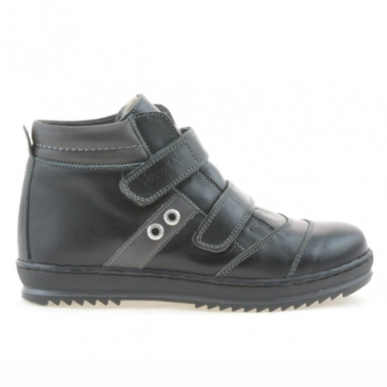 Scarponcini per bambini 3207 nero+grigio