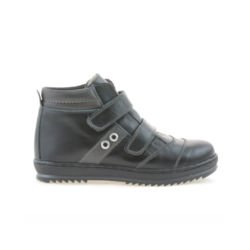 Scarponcini per bambini 3207 nero+grigio