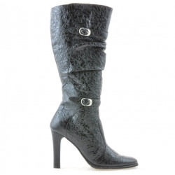 Stivali donna 008-2 crepe vernice nera