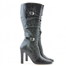 Stivali donna 008-2 crepe vernice nera