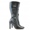 Stivali donna 008-2 crepe vernice nera