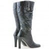 Stivali donna 008-2 crepe vernice nera