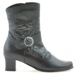 Stivaletti donna 1110 nero combinato