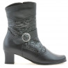 Stivaletti donna 1110 nero combinato