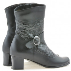 Stivaletti donna 1110 nero combinato