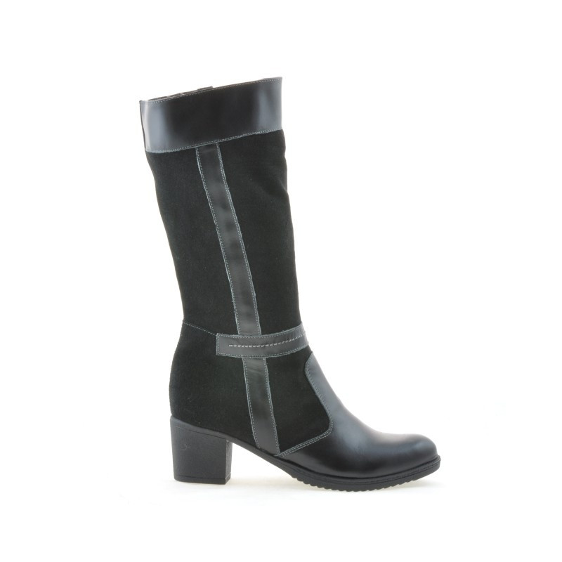 Stivali donna 3250 nero combinato
