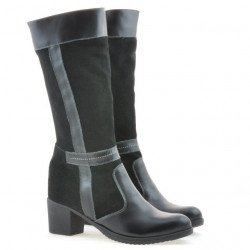 Stivali donna 3250 nero combinato