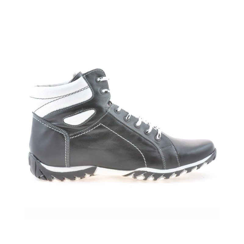 Stivaletti uomo 460 nero+bianco