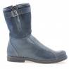 Stivaletti donna 3249 indaco combinato