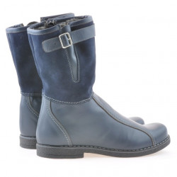 Stivaletti donna 3249 indaco combinato