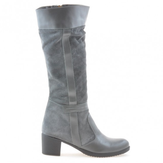 Stivali donna 3260 grigio combinato