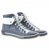 Stivaletti donna 258 biz indaco+bianco