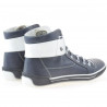Stivaletti donna 258 biz indaco+bianco